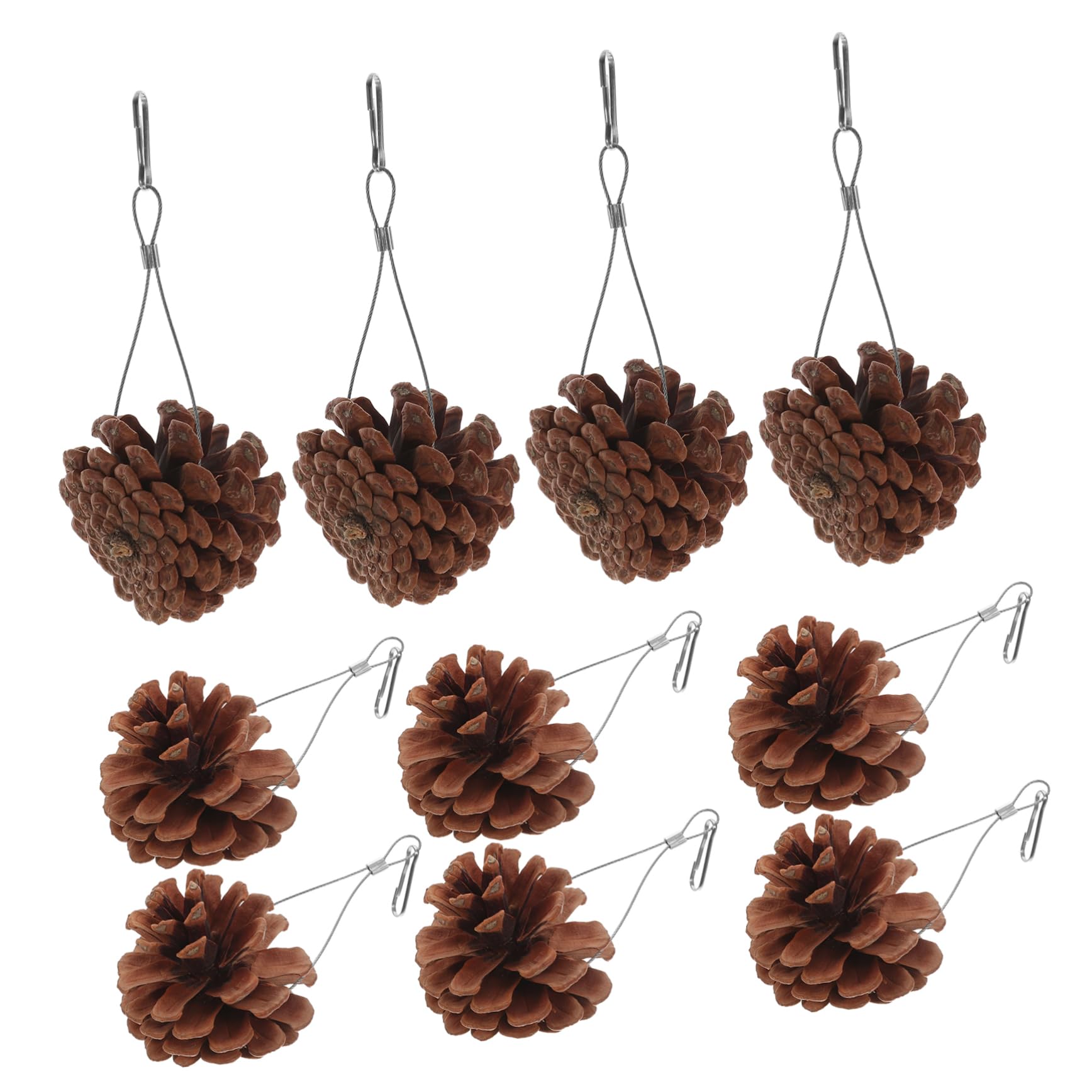 POPETPOP 30pièces Jouet à Mâcher pour Oiseaux Jouet Pomme De Pin Suspendu pour Perruches Et Perroquets Accessoire De Jeu Sûr Et