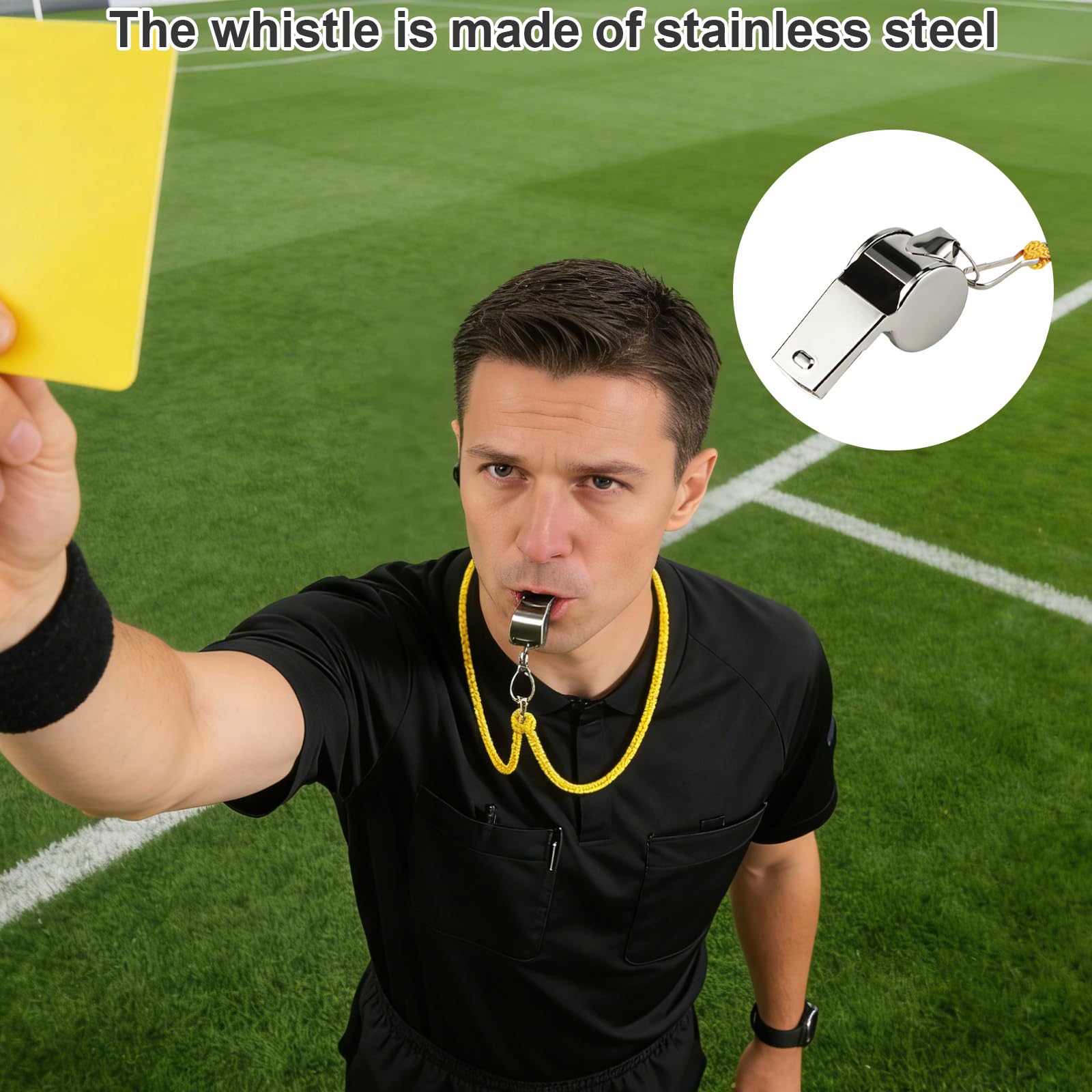 Set de árbitro de fútbol, Kit de Tarjetas Arbitro, Tarjetas Árbitro de Deportes para Deportes Escolares y Partidos de Fútbol