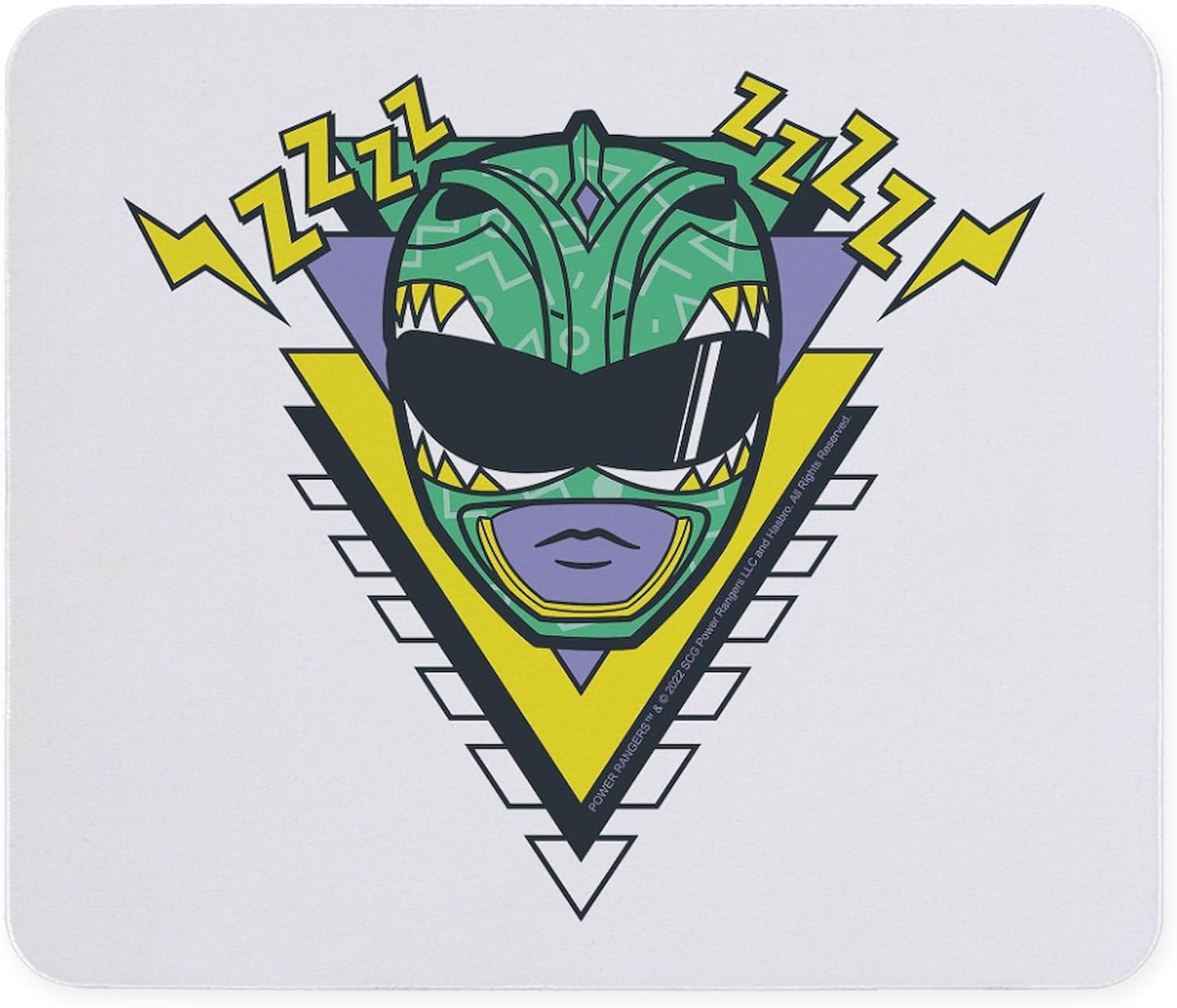 CafePress Power Rangers Green Ranger Zzzz Non-Slip Rubber Gaming Mousepad