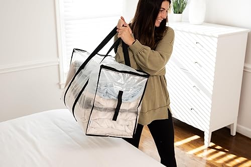 Miniatura 5 de ClearSpace Bolsas de mudanza o bolsa de almacenamiento de gran tamaño Cajas grandes para mudanzas con correas de mochila, cremalleras y asas