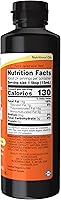 Vista 2 de NOW Foods Suplementos, Aceite de semillas de lino líquido certificado orgánico, prensado en frío y sin refinar, 12 onzas