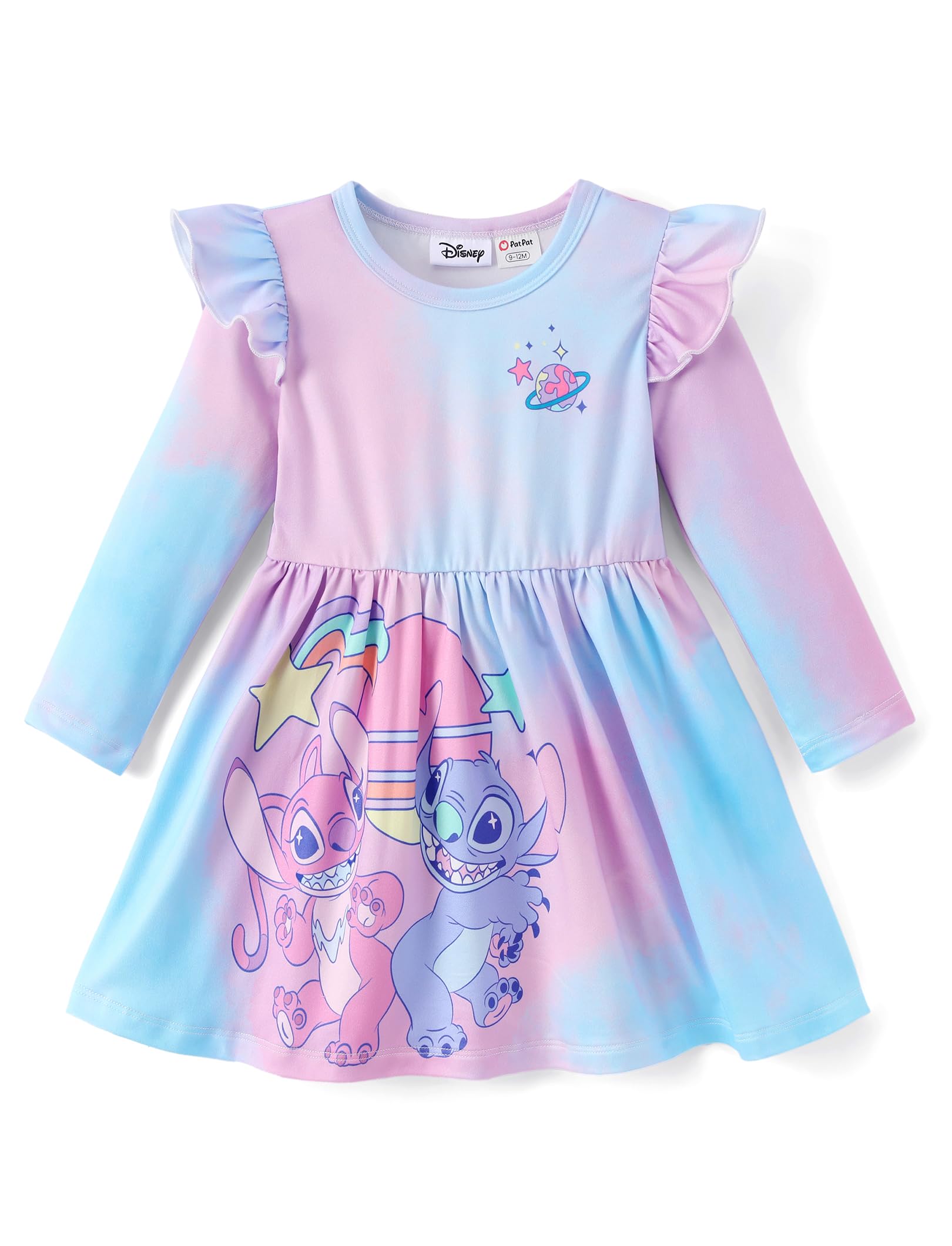 Disney Girls Dress Ruffled Long Sleeve Fall Winter Clothes Baby to Toddler