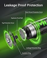 Vista 4 de Paquete de 4 baterías AAA recargables, pilas recargables AAA de 1100 mAh NiMH, batería triple A recargable de 1.2 V, pilas recargables AAA de alta