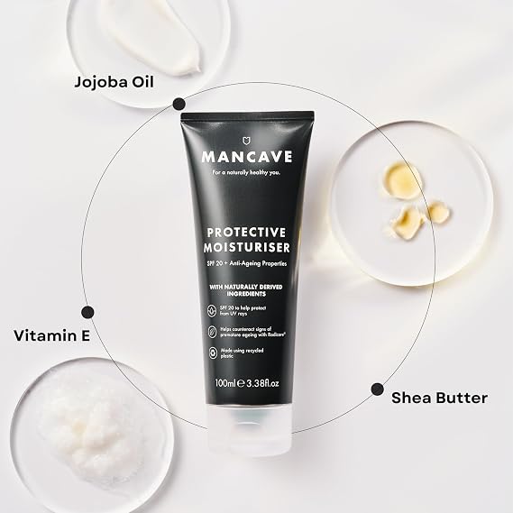 ManCave Natural SPF 20 Protective Moisturiser 100ml