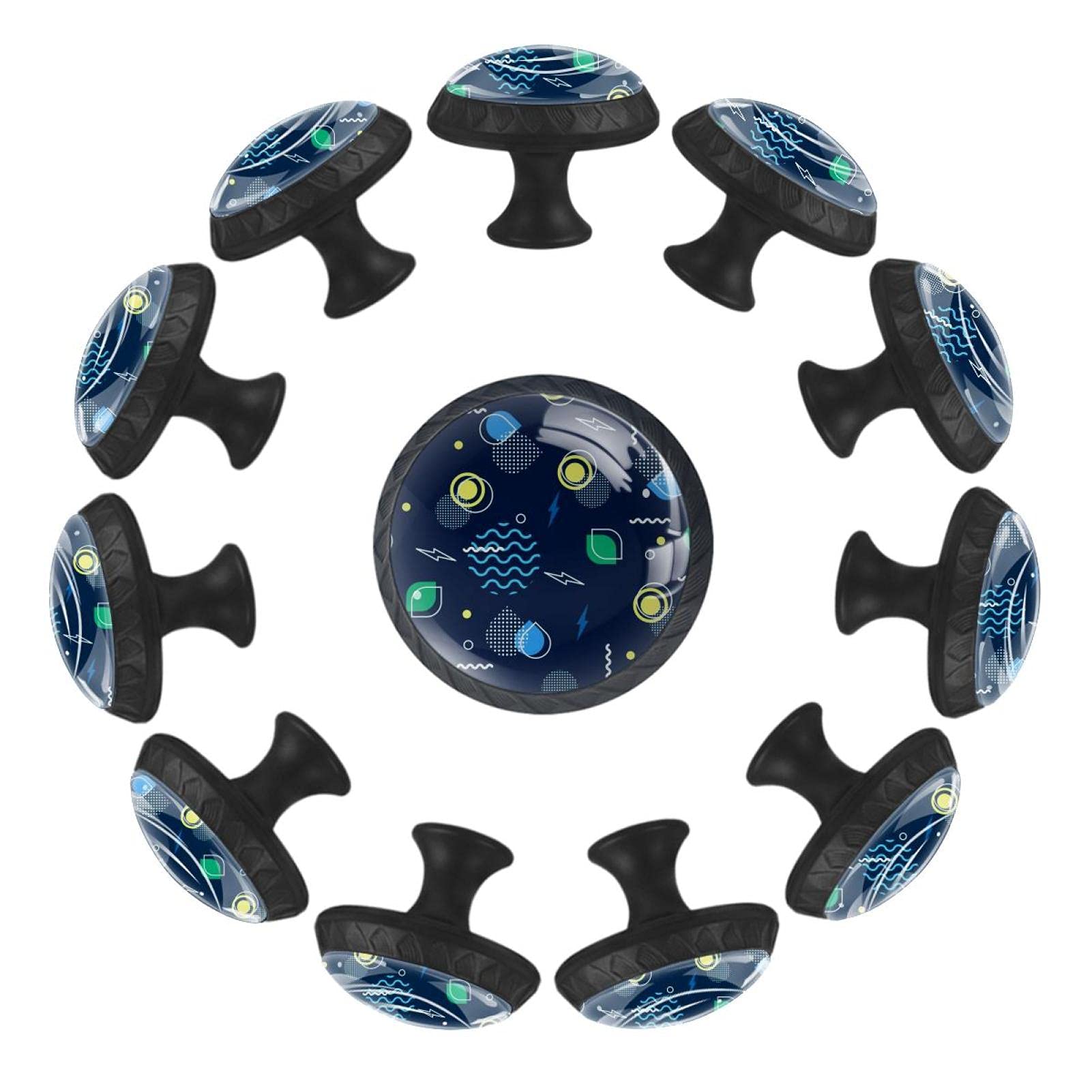Boutons de tiroir ronds lot de 12 pour commode et chambre