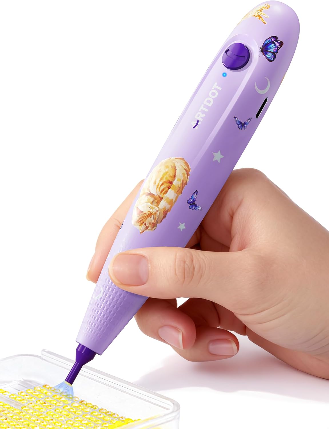 ARTDOT Wireless Vacuum Pen for Diamond Art Kit for Adults, Long-Lasting Electric Pen for Diamond Painting Accessories and Tools