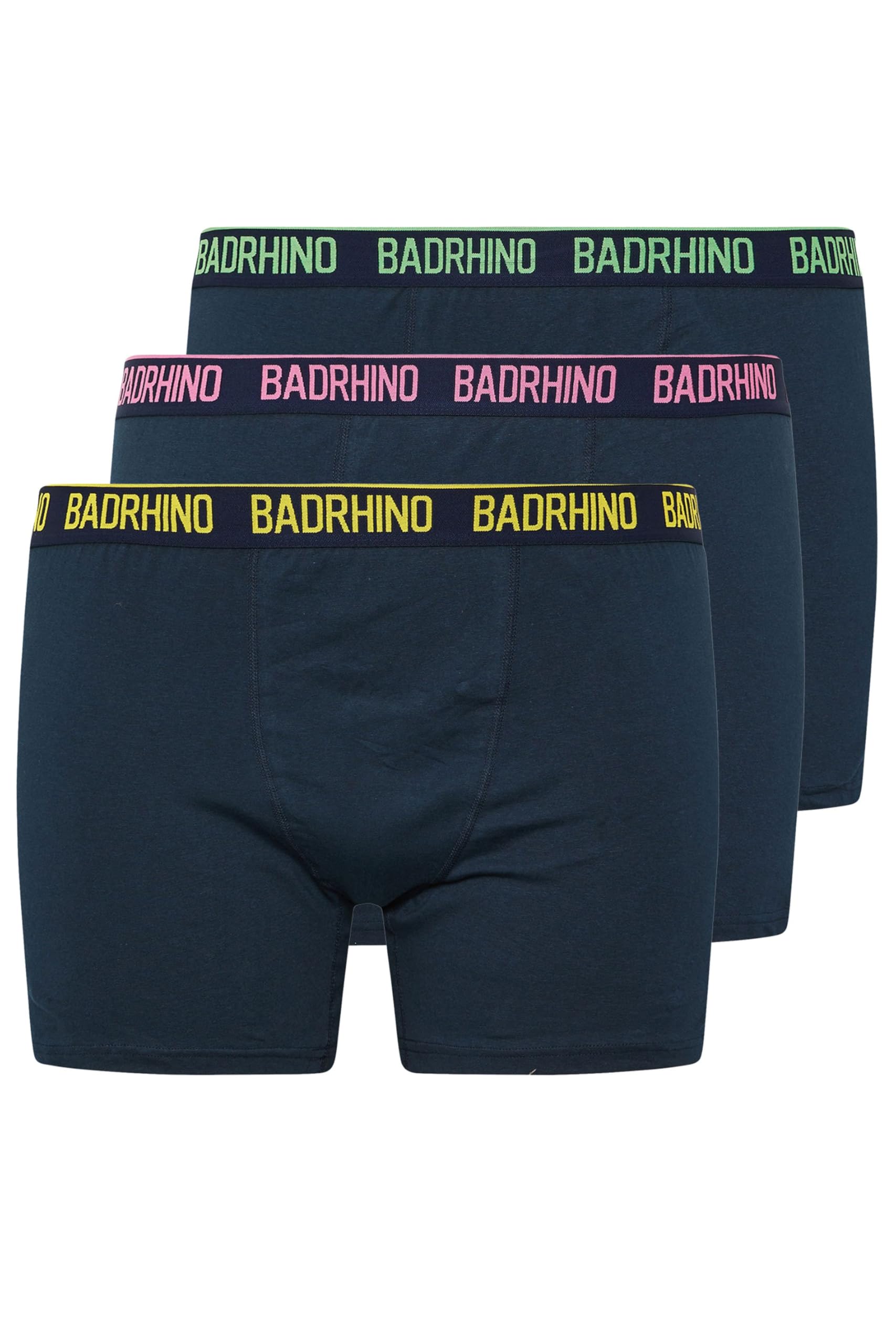 BadRhino Big & Tall 3 Pack Blue Boxers - Men's - Plus Size Curve