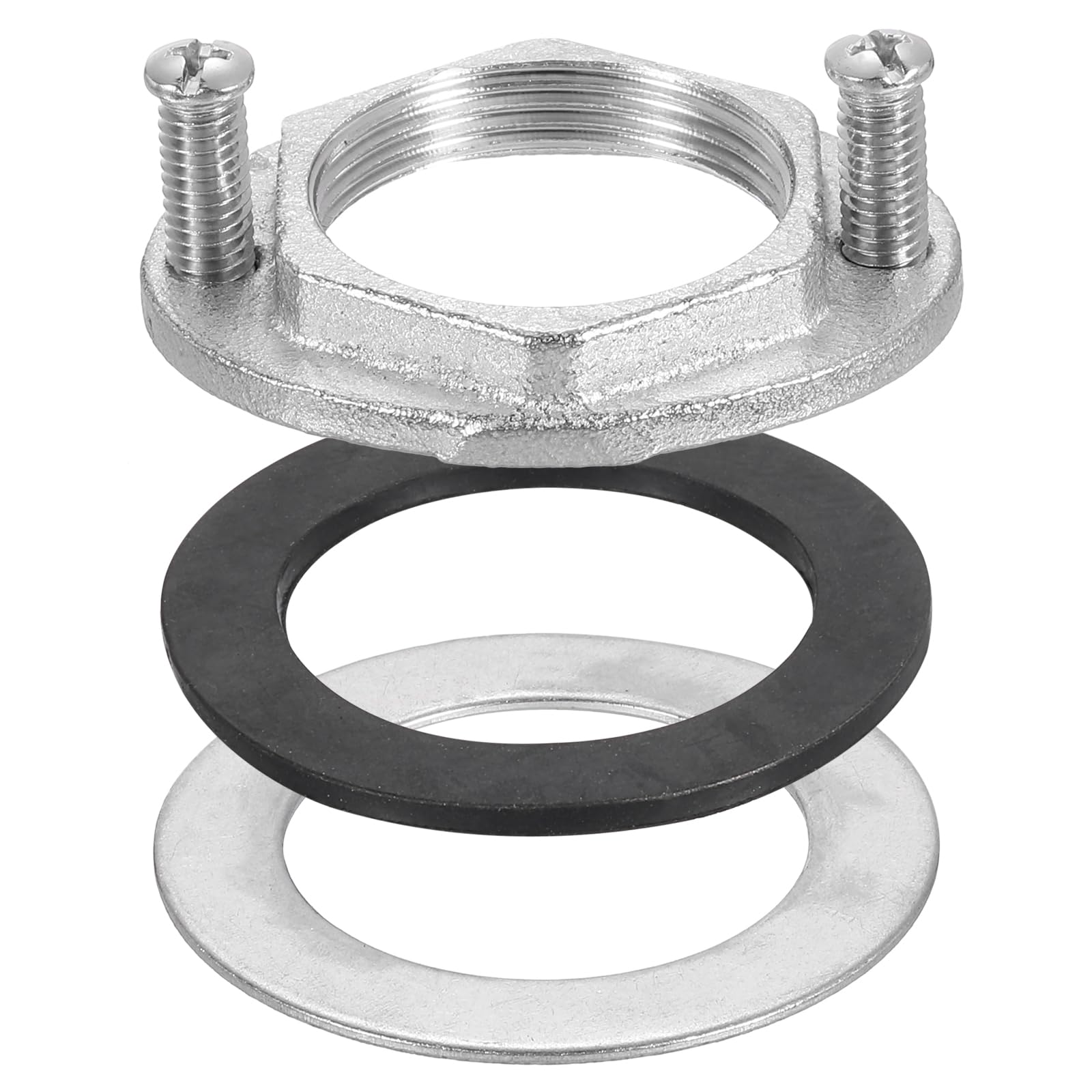 Sourcingmap M32 Stainless Steel Faucet Lock Nut Set – Single Hole Basin Sink Faucet Fixing Kit-698399