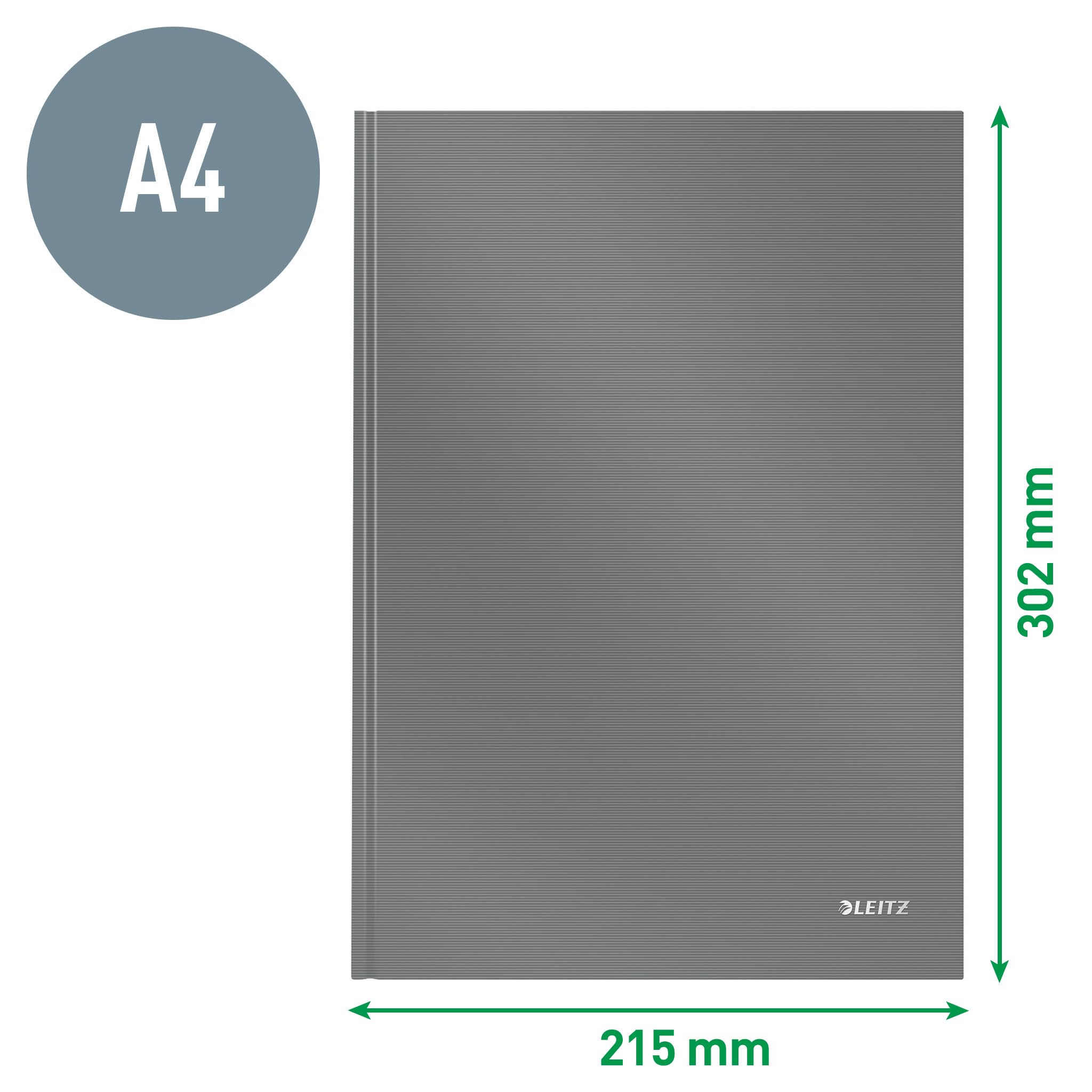 Leitz Quaderno a righe A4 160 pagine Solid nero