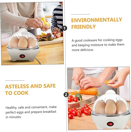 Miniatura 7 de Vaporizador de huevos de 7 huevos vaporizador de huevos eléctrico taza de huevo caldera de huevos vaporizador eléctrico huevo blanco escalfador