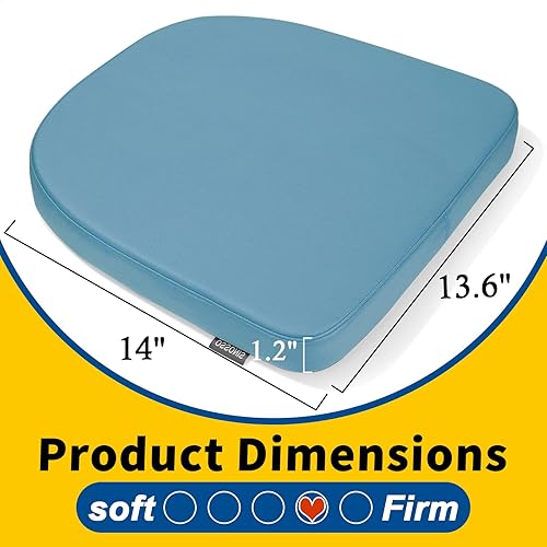 Miniatura 3 de SINOSSO Leathaire - Cojín moderno de cuero sintético para silla de 14 pulgadas, cojín magnético para silla de comedor, cocina, cafetería, bistró,