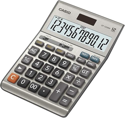Casio Calculadora df-120bm Gris