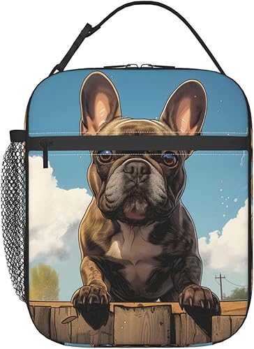 Miniatura 3 de Linda lonchera para perros para niños, bolsa aislada para cachorros para estudiantes, amantes de las mascotas, reutilizable, aislamiento térmico,