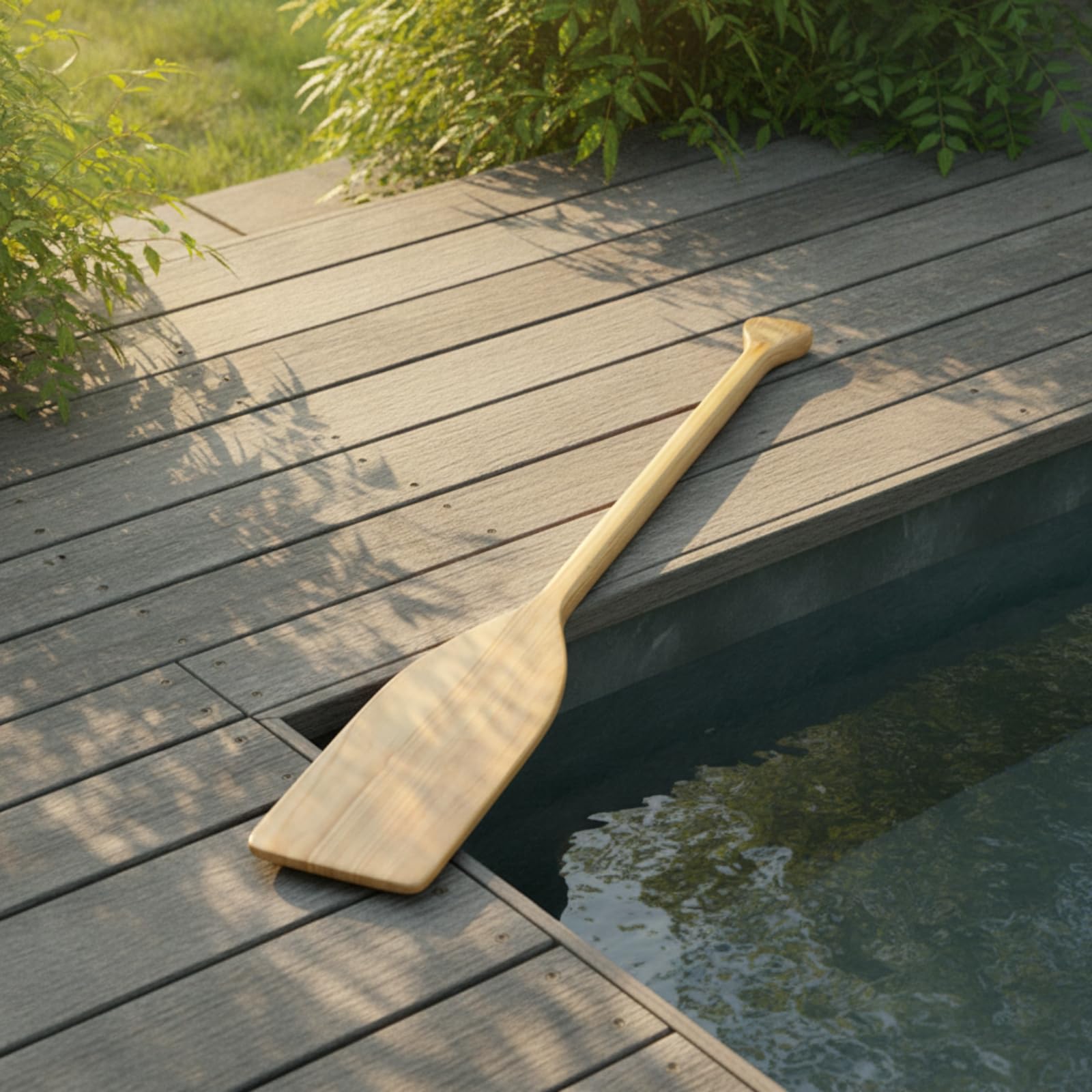 Qianly Pagaia in Legno Robusta in Legno Leggera Attrezzatura Sportiva per Bambini, 91.4cm