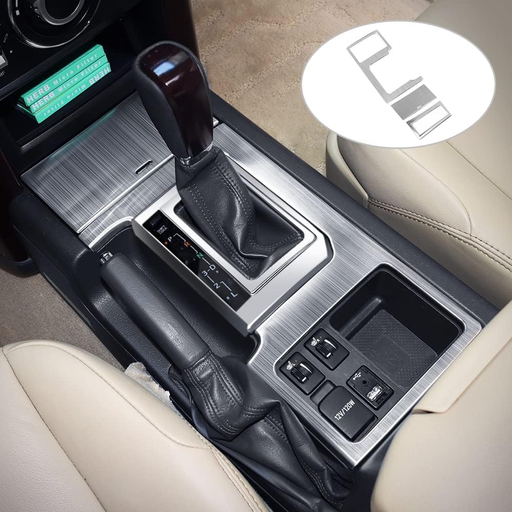 For Toyota Land Cruiser Prado 150 2010-2017 Interior Decorative Modification Accessories Central Gearbox Panel Lc150 Fj150 (Silver【B】 Style)