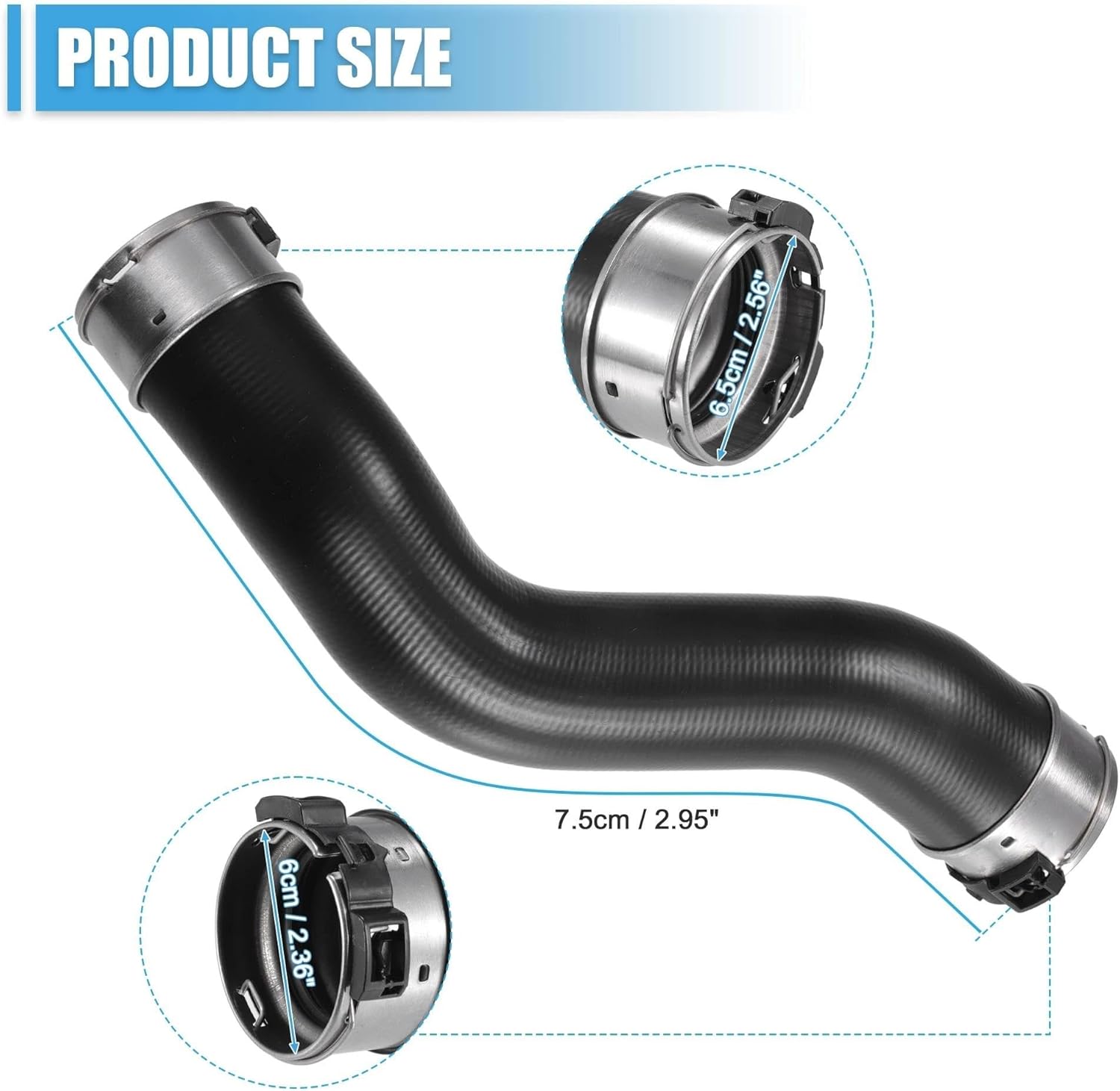Car Air Intake Hose for Nissan for Navara NP300 D40 D23 1pcs No.14463-4KV0A Car Turbocharger Intercooler Outer Hose Intercooler Hose Turbo Hose Air Intake Pipe