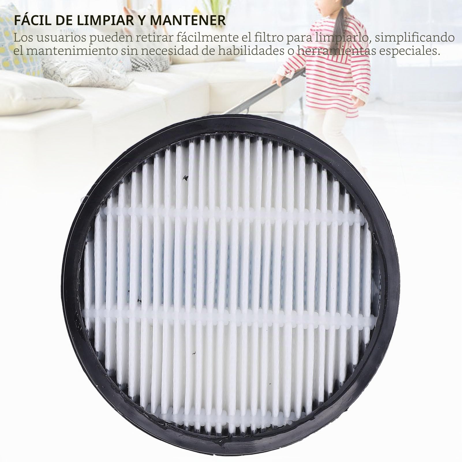 Syrisora Filtro de aspiradora, fácil de instalar, lavable, filtro de repuesto para P12 P13 U12 U13