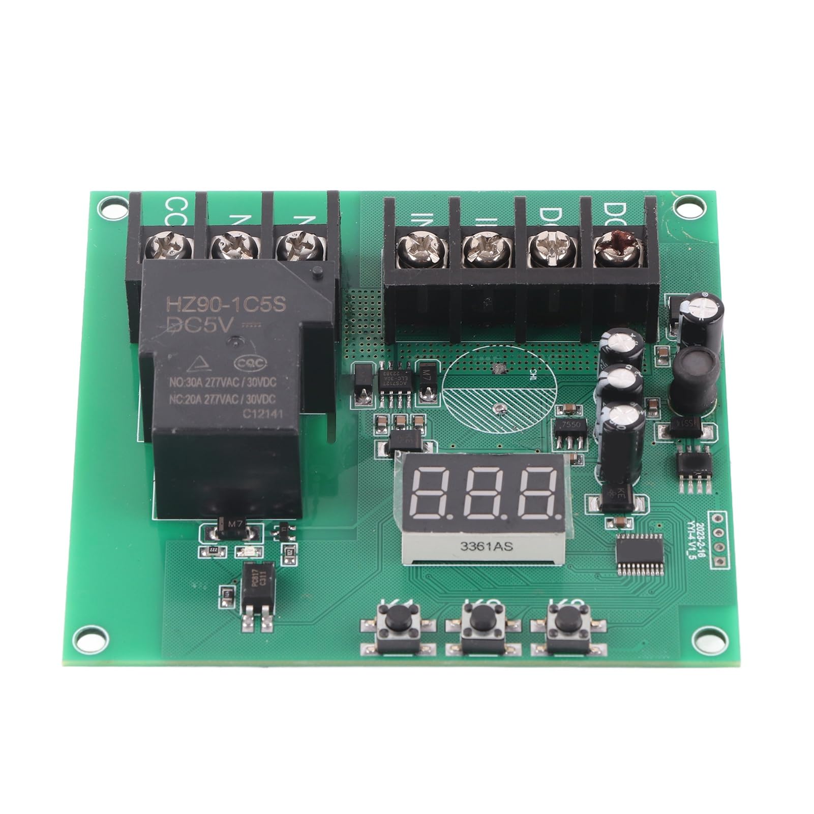 Module de Détection de Courant Continu 7-30V 0-30A, Module de Relais de Protection contre les Surintensités, Accessoire Multifonctionnel pour un Usage Domestique
