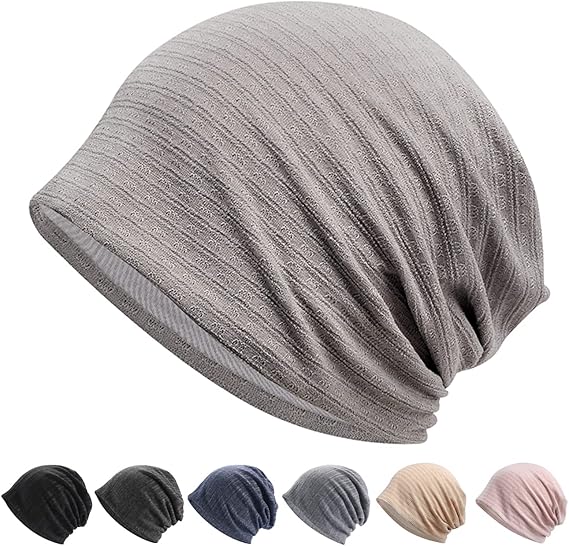 Amazon ニット帽 春 夏 秋 帽子 コットン100 2層構造 肌触り 薄手 コットン帽 ケア帽子 無地 ニットワッチ ビーニー ニットキャップ ストレッチ性 通気性 柔らかい 防風 無地 男女兼用 グレー 柄入りタイプ ニット 通販