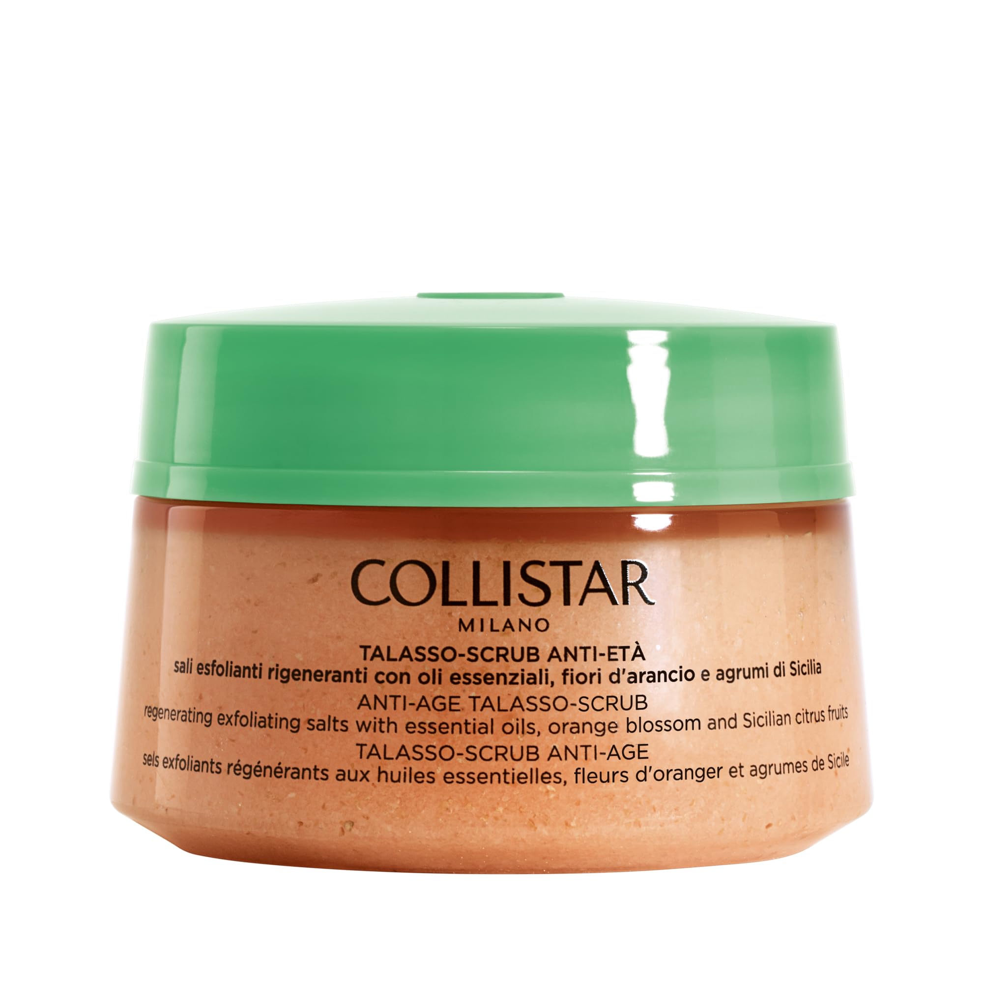 Collistar Talasso Scrub Anti Età, scrub corpo con sali marini esfolianti e rigeneranti e agrumi di Sicilia per un'azione anti-invecchiamento e anti-macchie, per tutti i tipi di pelle, 300 g