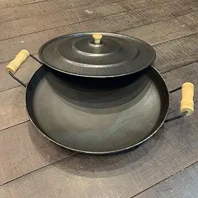 Tacho Tipo Arado 40cm Aço Carbono Com Borda P/Porção