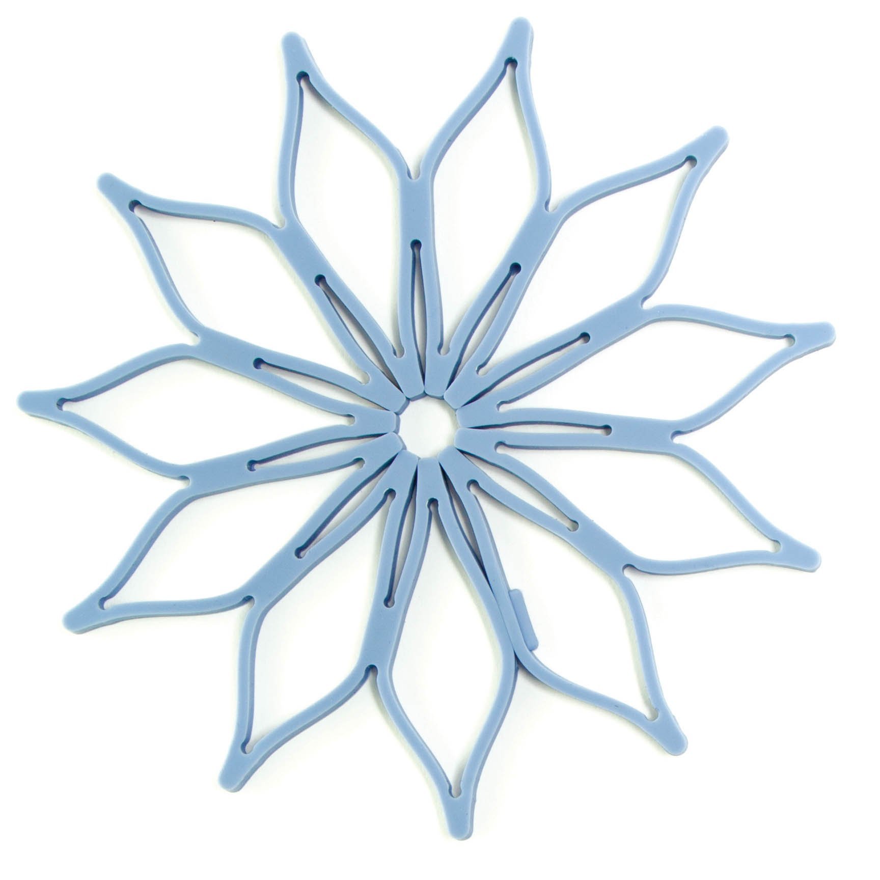 Blossom Multi-Use Mini Silicone Trivet, Blue