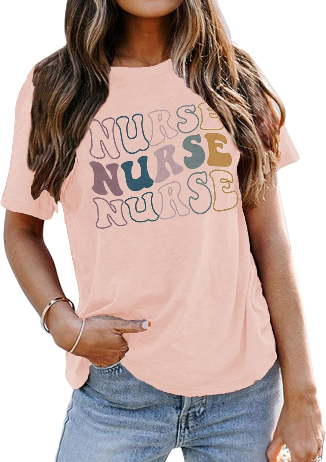 Nurse Shirts for Women Nurse Gift Tee Nursing School Tops Casual Short Sleeve Inspirational T Shirts - Image 2