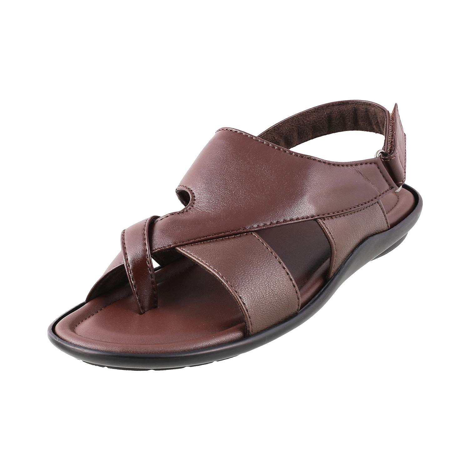 Mochi Mens Leather Maron Sandals (Size (9 UK (43 EU)) (B084T4CBKR) Amazon Price History, Amazon Price Tracker