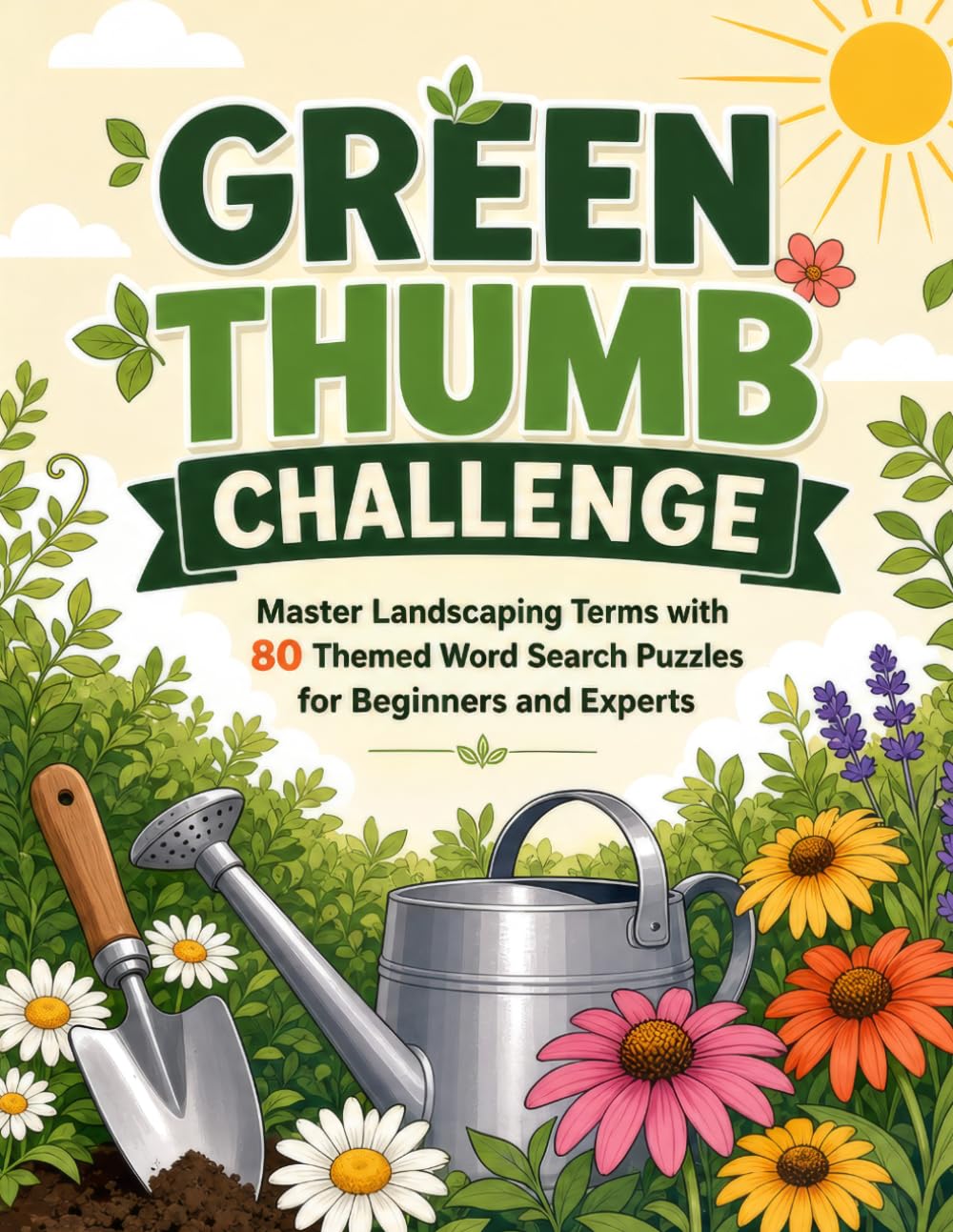 Green Thumb Challenge: Master Landscaping Terms with 80 Themed Word Search Puzzles for Beginners and Experts (Train Your Brain)