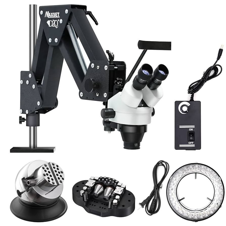 miq.*❩❤️ Amazon.com: DZQ Jewelers Microscope with Ball Vise (360