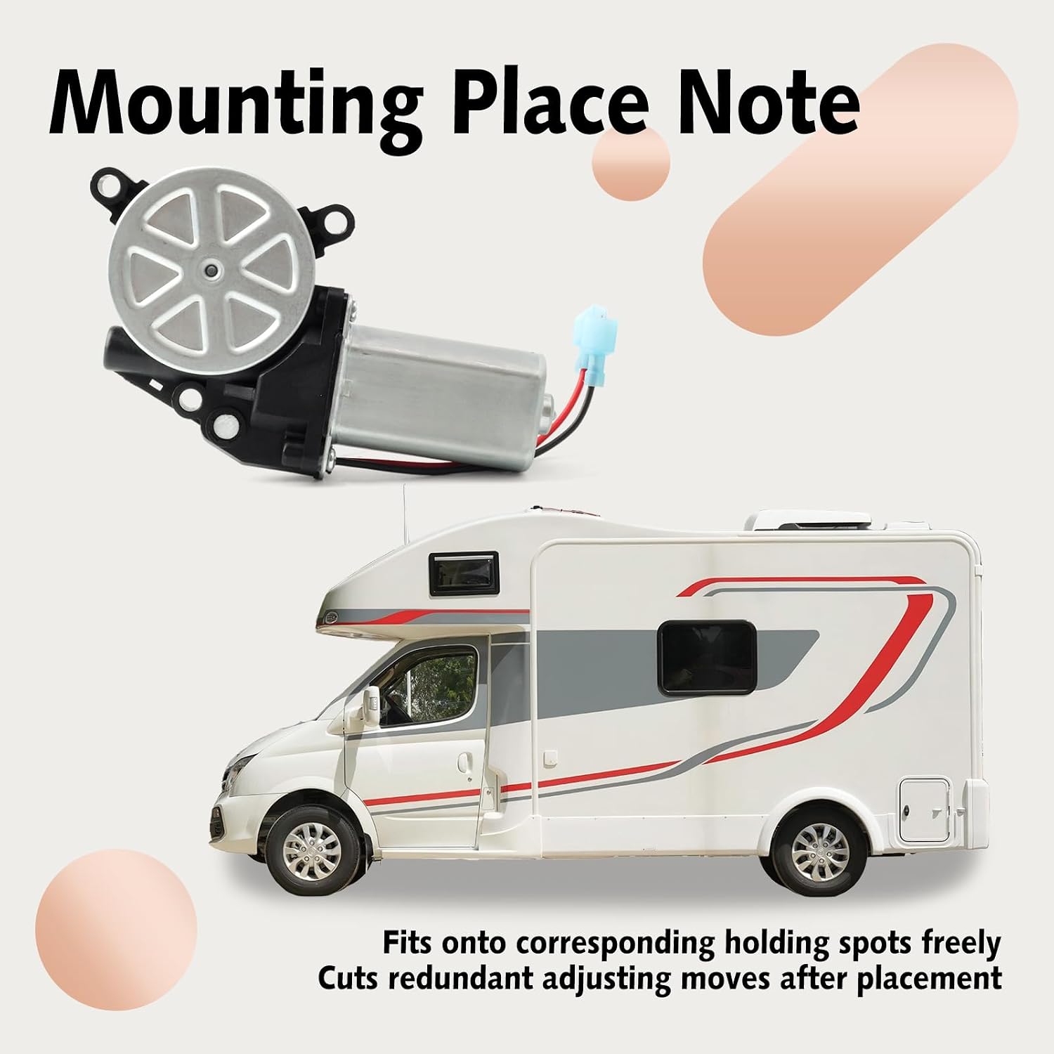 R001832 RV Awning Arm Motor 12V