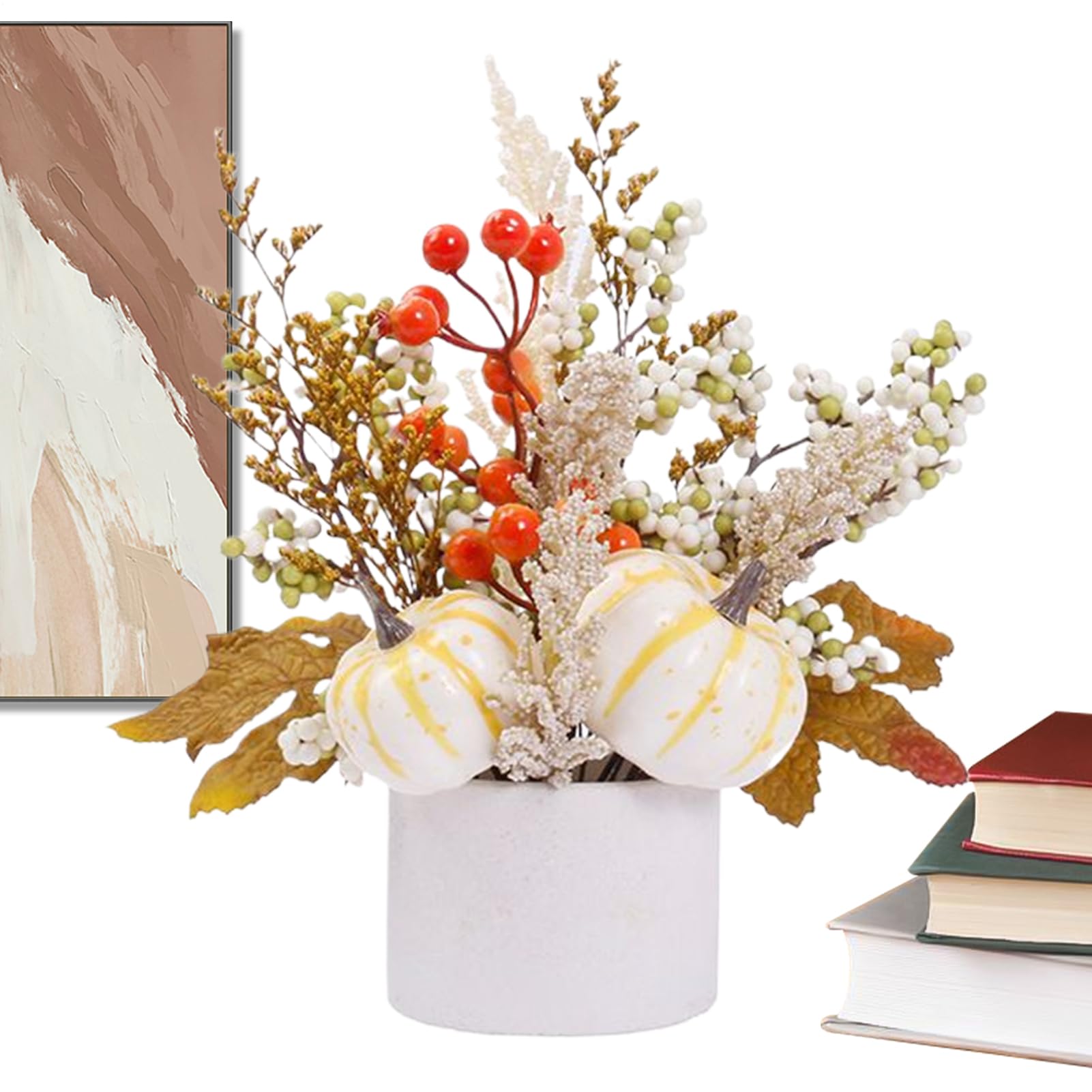 Décoration Thanksgiving pour étagère au design artisanal et finitions soignées