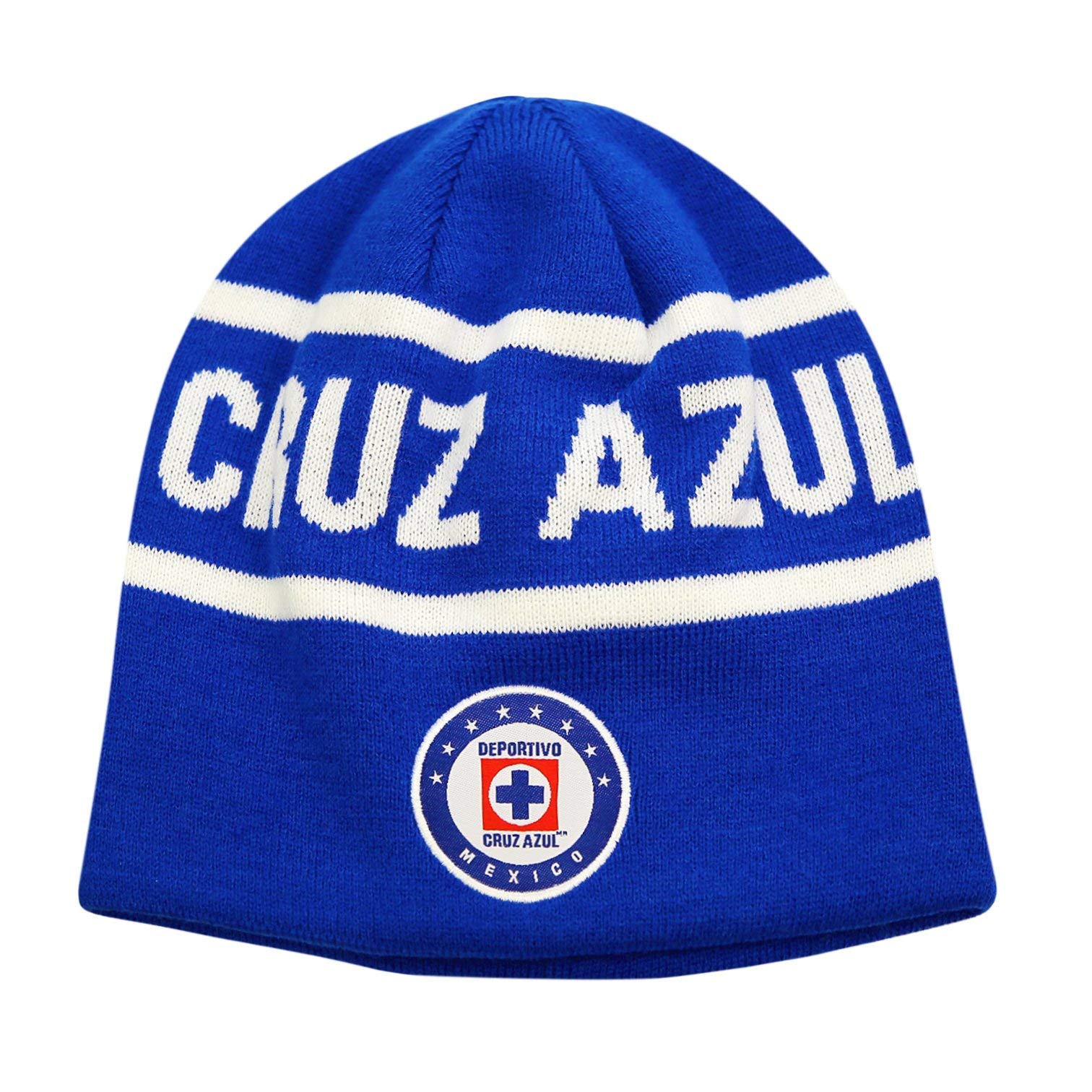 Icon Sports Cruz Azul Beanie – Official Soccer Football Team Club Knit Winter Warm Pom Cap Adult Unisex Casual Hat for Men Women CR46BN