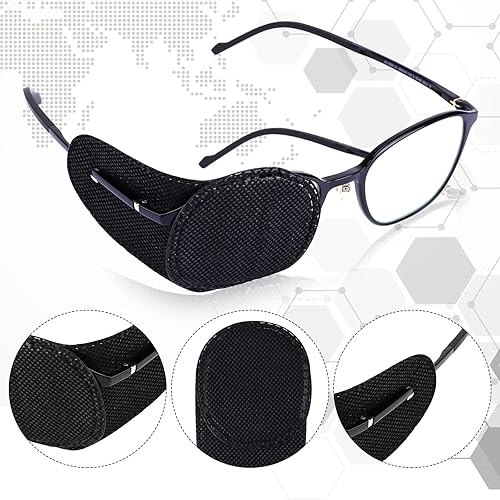 Miniatura 3 de 12 parches para ojos para gafas, parches para ojos medianos reutilizables para mejorar la ambliopía, estrabismo, parches multifuncionales para ojos
