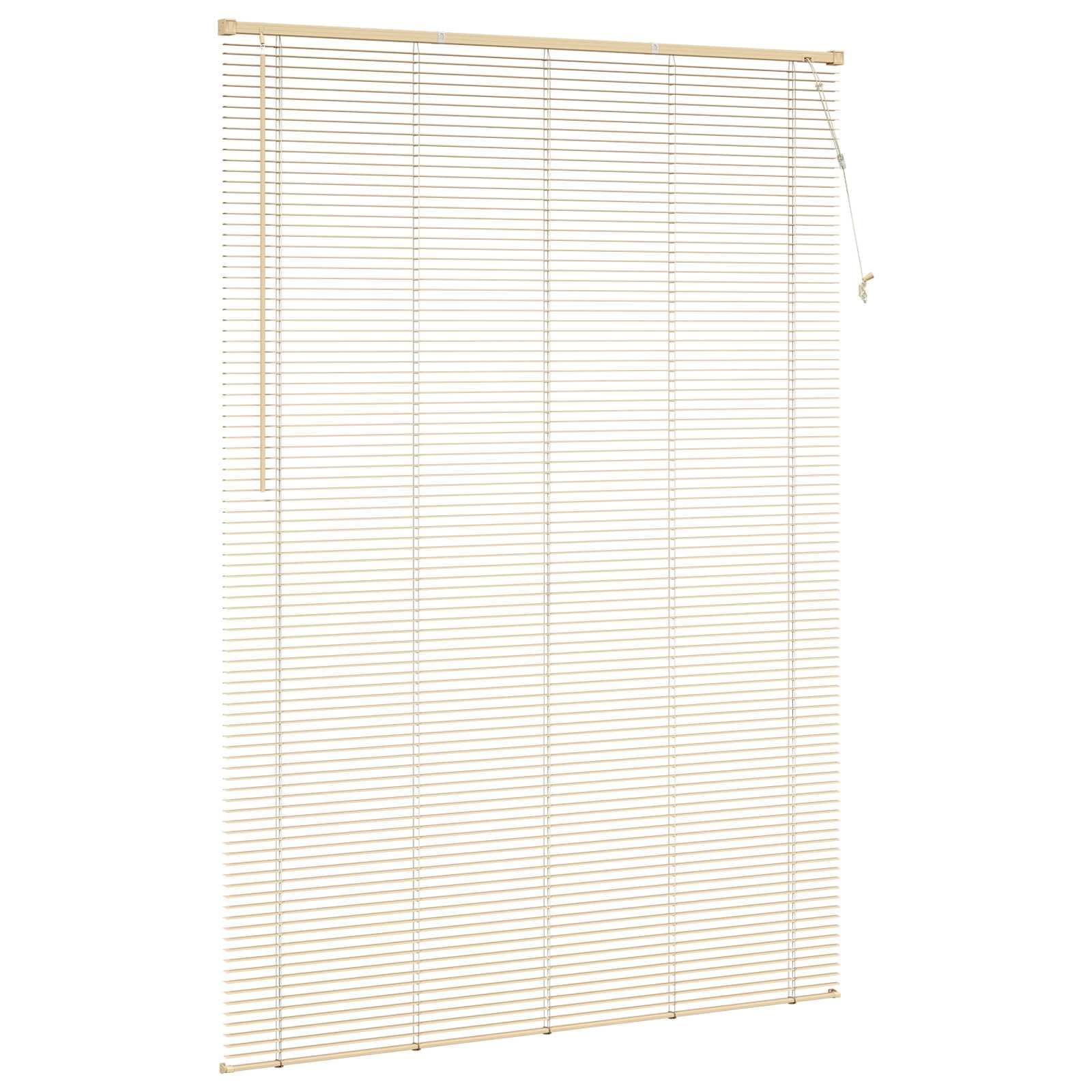 Store vénitien Marron Clair en PVC 213 x 160 cm avec Motif, Stores pour fenêtres intérieures, Stores occultants, Stores sans perçage pour Maison, Stores à lamelles, Stores de Bureau