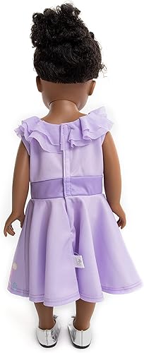 Miniatura 4 de Little Adventures Vestido de muñeca Twirl de princesa, muñeca no incluida, lavable a máquina, ropa de muñeca de fiesta y juego de simulación sin