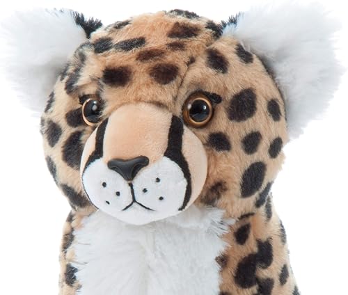 Miniatura 4 de The Petting Zoo Peluche de guepardo, regalos para niños, animales salvajes del zoológico Onez, juguete de peluche de guepardo de 12 pulgadas