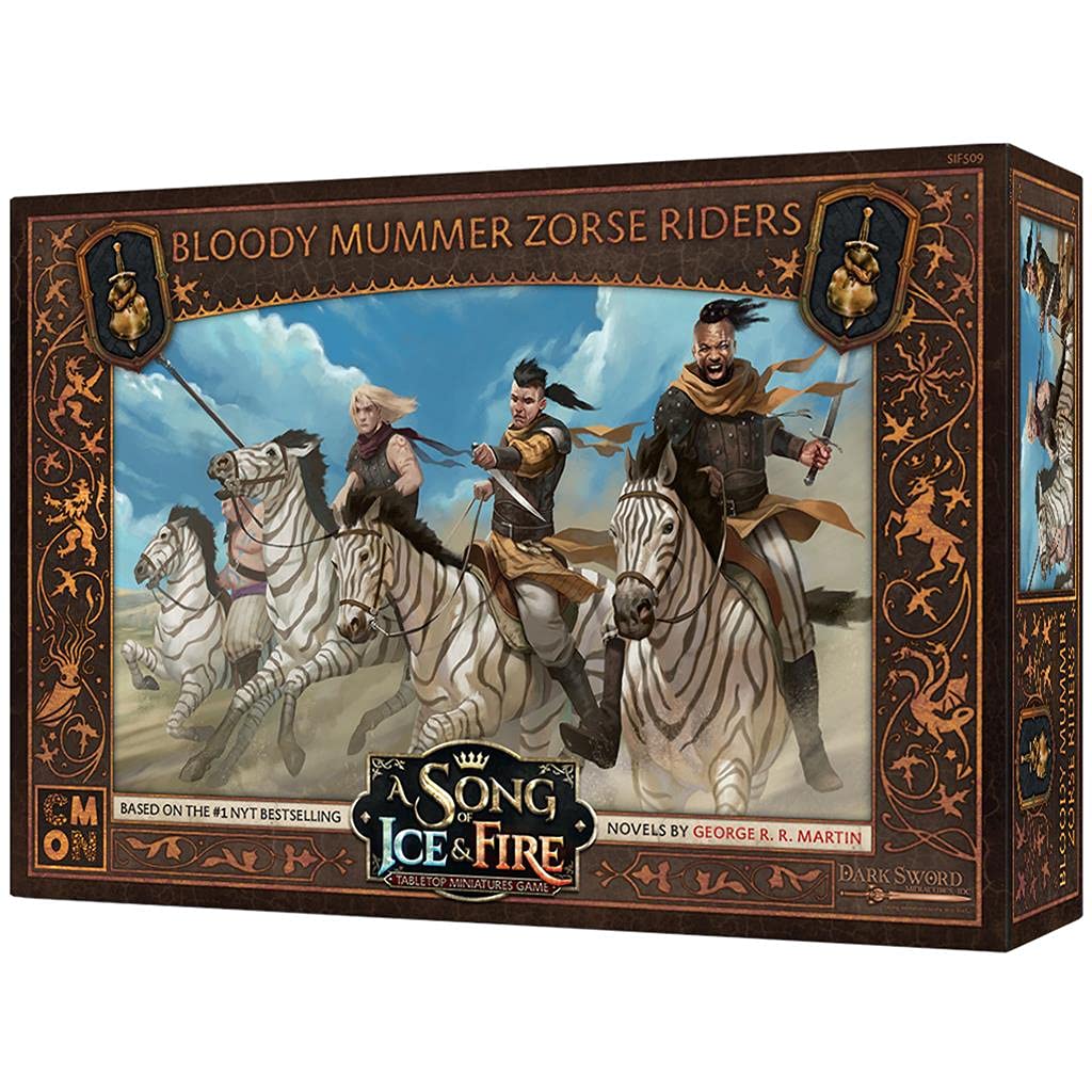 Edge Entertainment Canción de Hielo y Fuego: Juego de miniaturas - Jinetes de cebrallo de los Titiriteros Sangrientos, EECMSI58