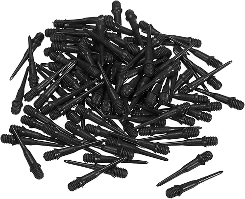 PATIKIL Puntas de dardos de plástico, paquete de 60 puntas de dardos de hilo suave de 2BA, punta de plástico, accesorios de dardos de punta suave,