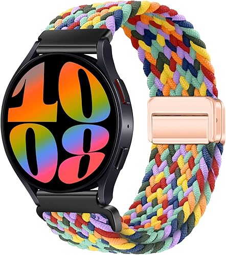 Vista 17 de Correa magnética de 20 mm compatible con Samsung Galaxy Watch 4 5 6 7 de 40 mm, 44 mm/Watch 4 6 Classic de 42 mm, 46 mm, 43 mm, 47 mm/Watch 5 Pro