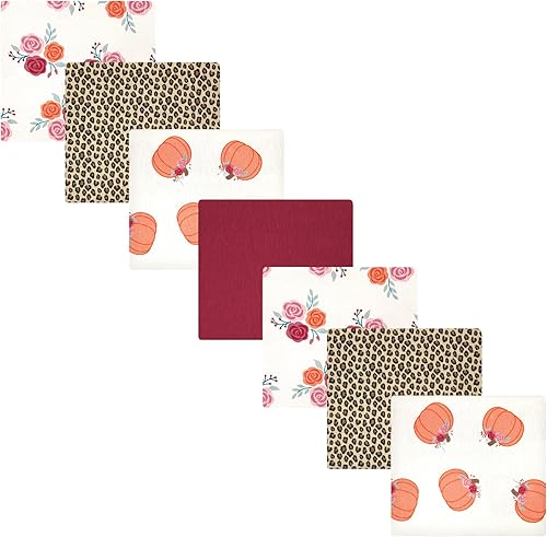 Miniatura 58 de Hudson Baby Paquete de 7 mantas receptoras unisex de franela de algodón para bebé, Dino Friends, talla única Abeja,Azul Verde Dino,Azul