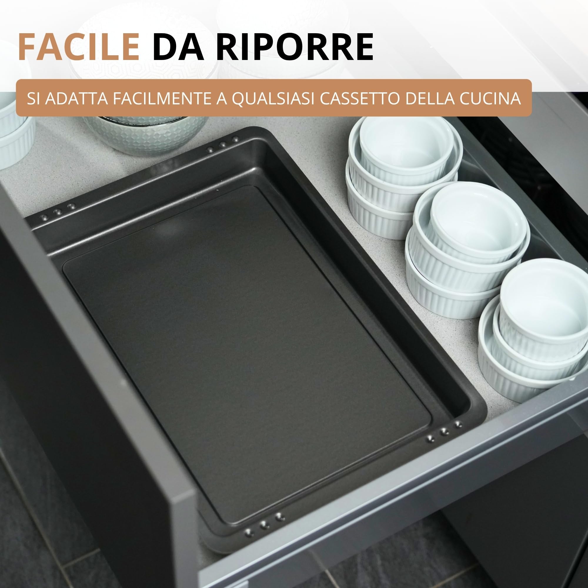 Westmark Teglia da cucina/Pirofila, Molto alta, Acciaio stampato a freddo, Back Meister, Antracite, 32962270