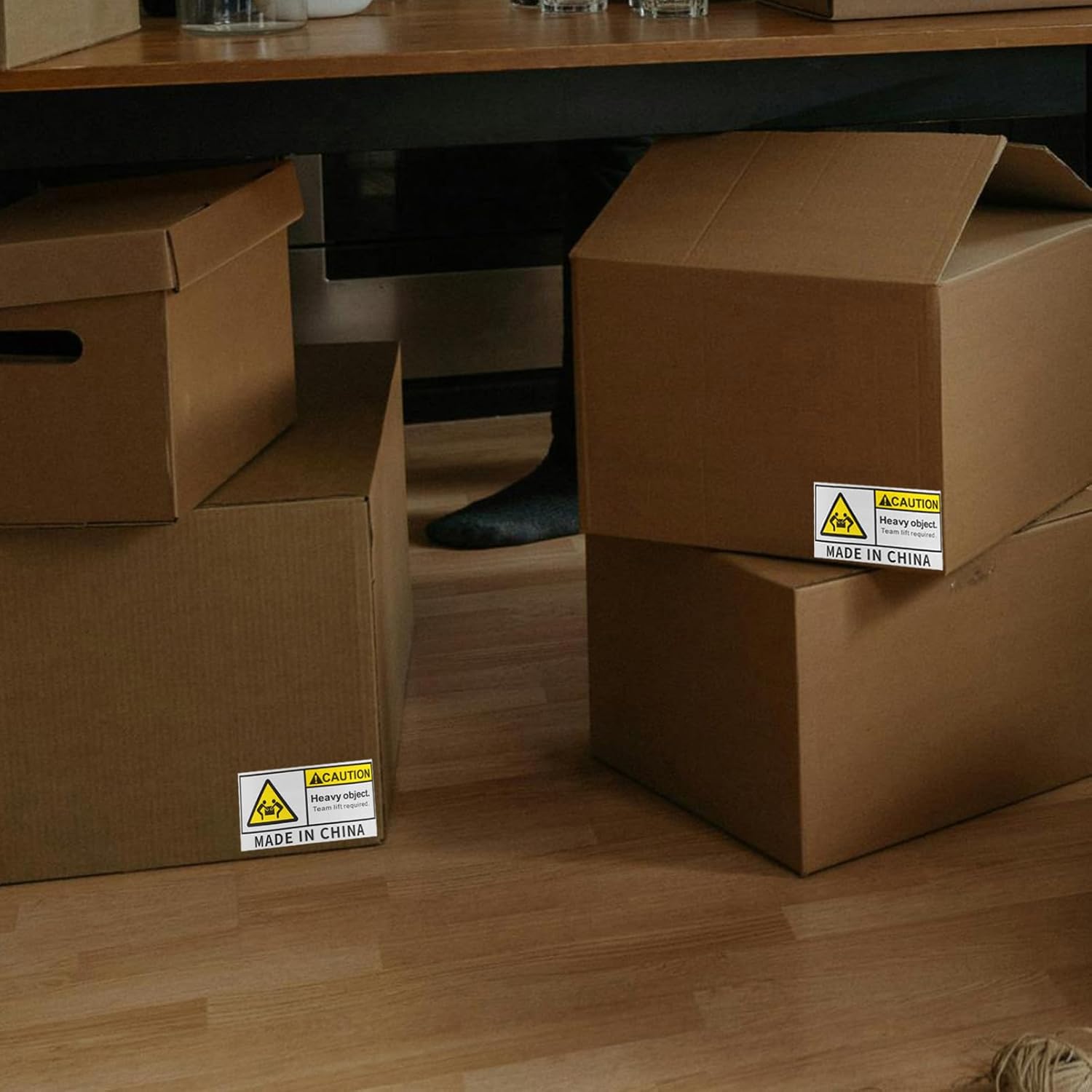 Caution Heavy Object Team Lift Required Labels 500 Sheet
