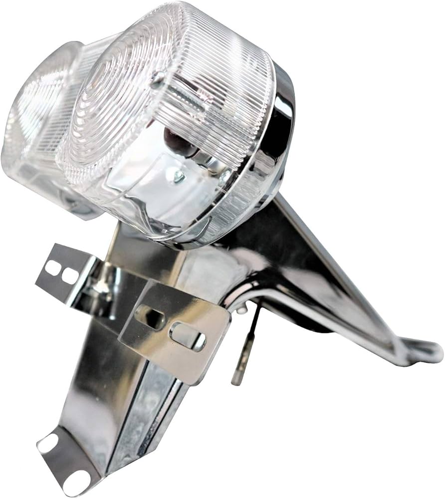 GT380 テール ランプ クリア/ サンパチ 2灯 メッキ Amazon.co.jp: GT380 テール 土台+ランプ クリア/ ダブル2