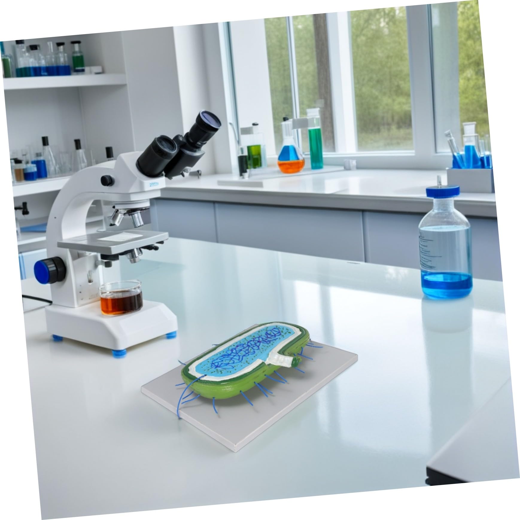 Anatomisches Zellkernmodell aus Kunststoff als Bildungsmodell | 3d-gewebekultur, Detaillierte Zellorganellen Darstellung, für Biologieunterricht und Schüler