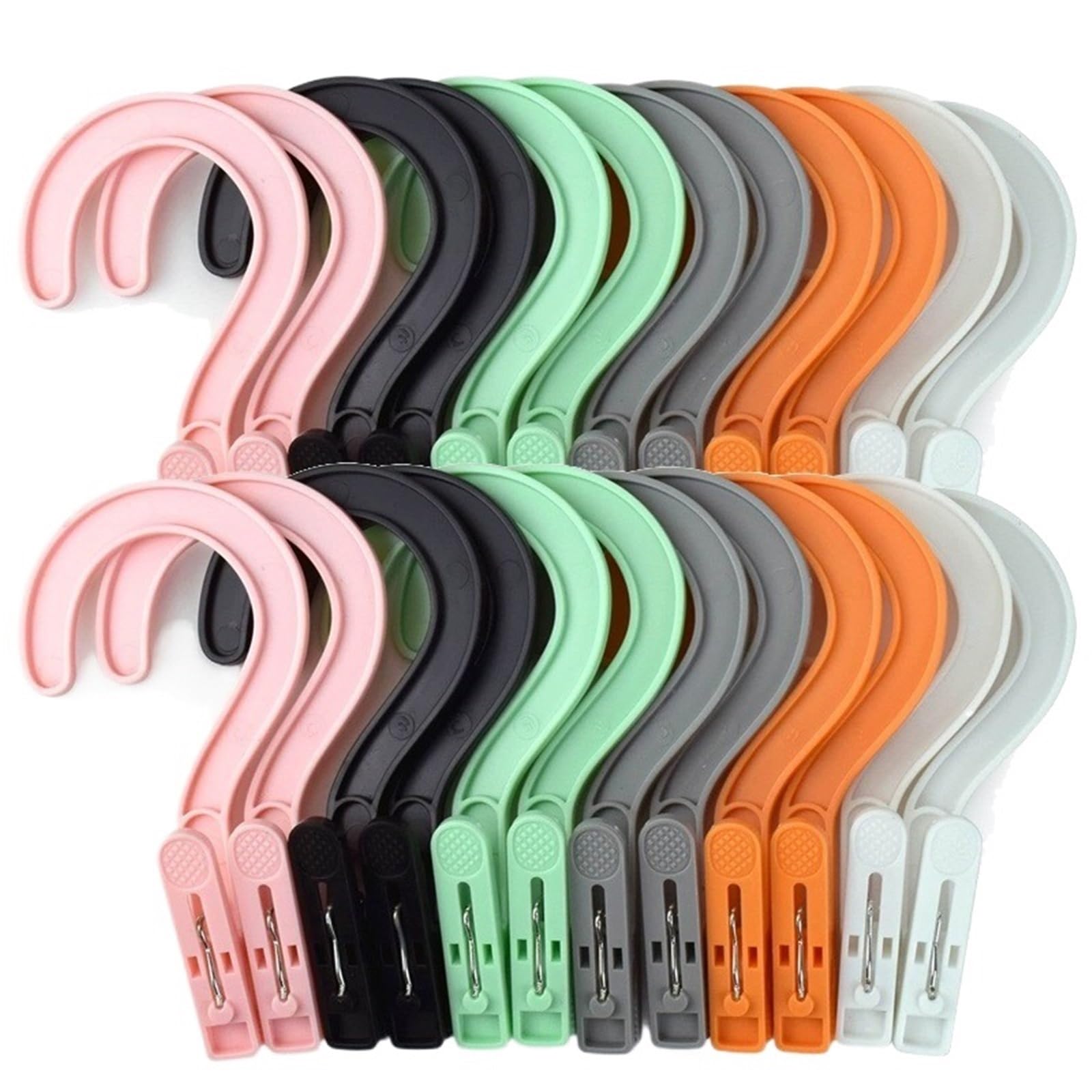 120/240Pcs Mix Color Windproof Clothes Pegs Clip Laundry Tongs Pants Hanger Clothespin for Washing Line(6X13.2cm 240pcs)