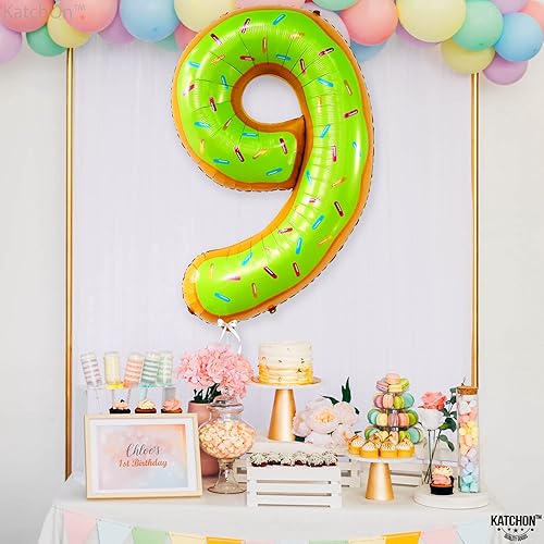 Miniatura 327 de KatchOn, Globo dorado gigante del número 8 de 40 pulgadas, globo dorado del número 8 para decoraciones de cumpleaños de 8 años para niñas