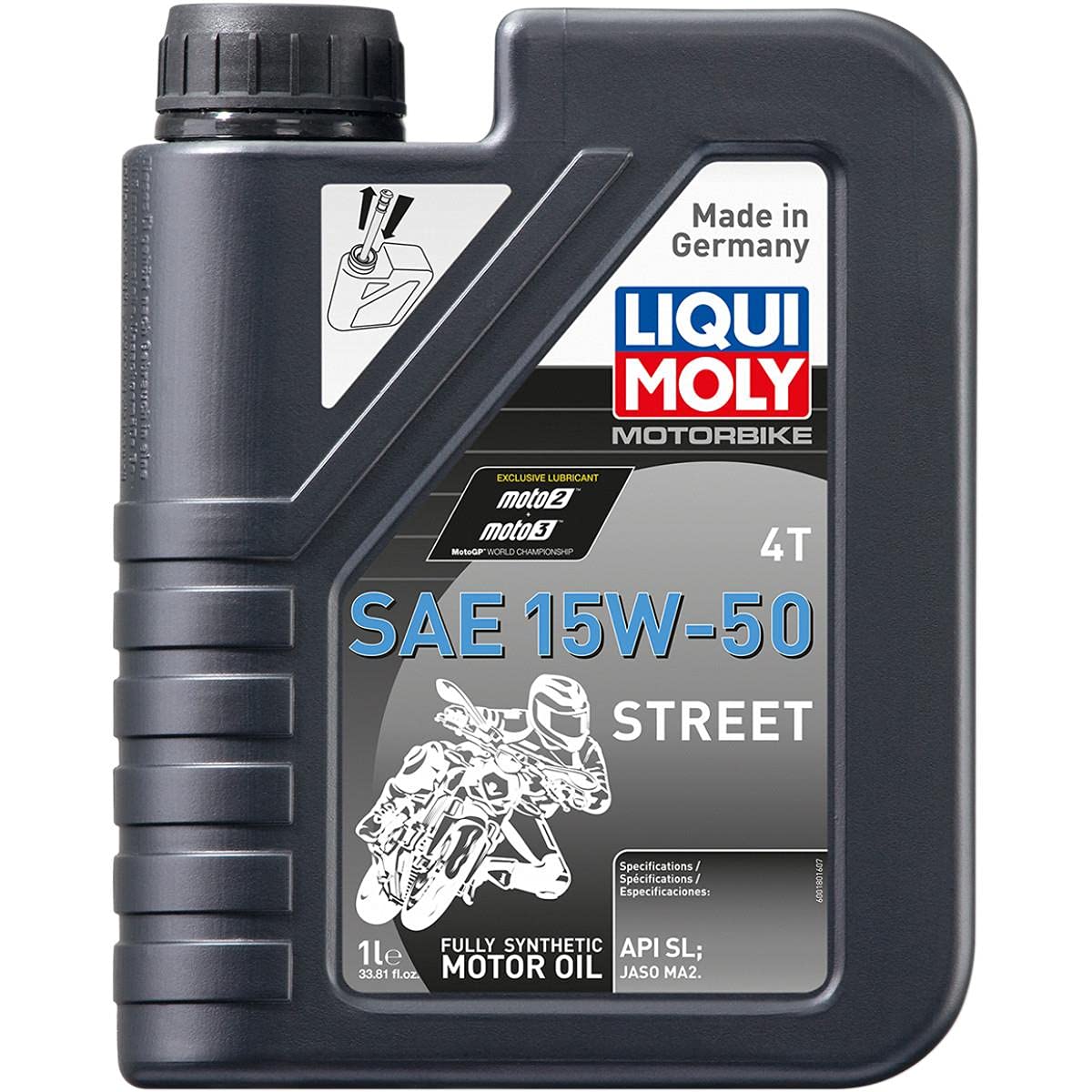 Amazon.com: Liqui Moly Motorbike 4T 15W-50 Street 1L : Automotive