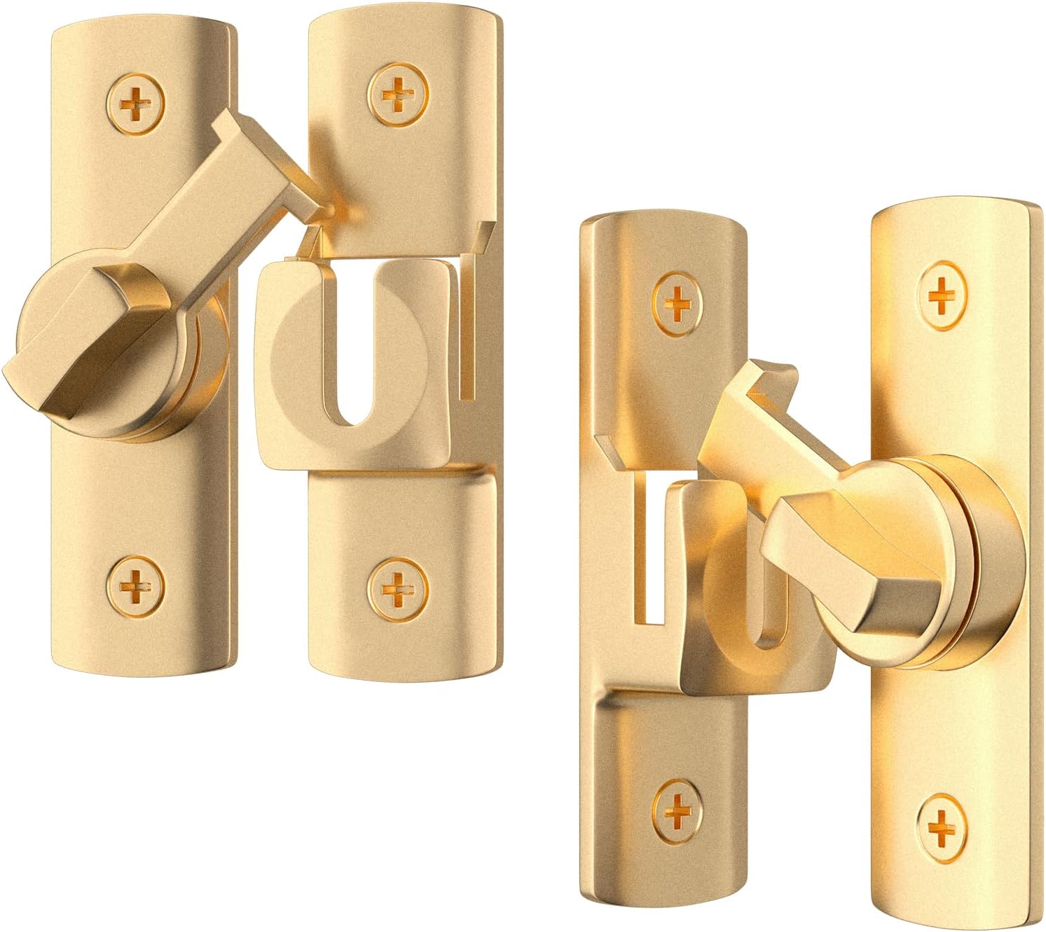 2 pestillos para puerta de granero de grados, cerradura de puerta corredera de granero 18090, cerradura de puerta corredera para armarios, puerta de