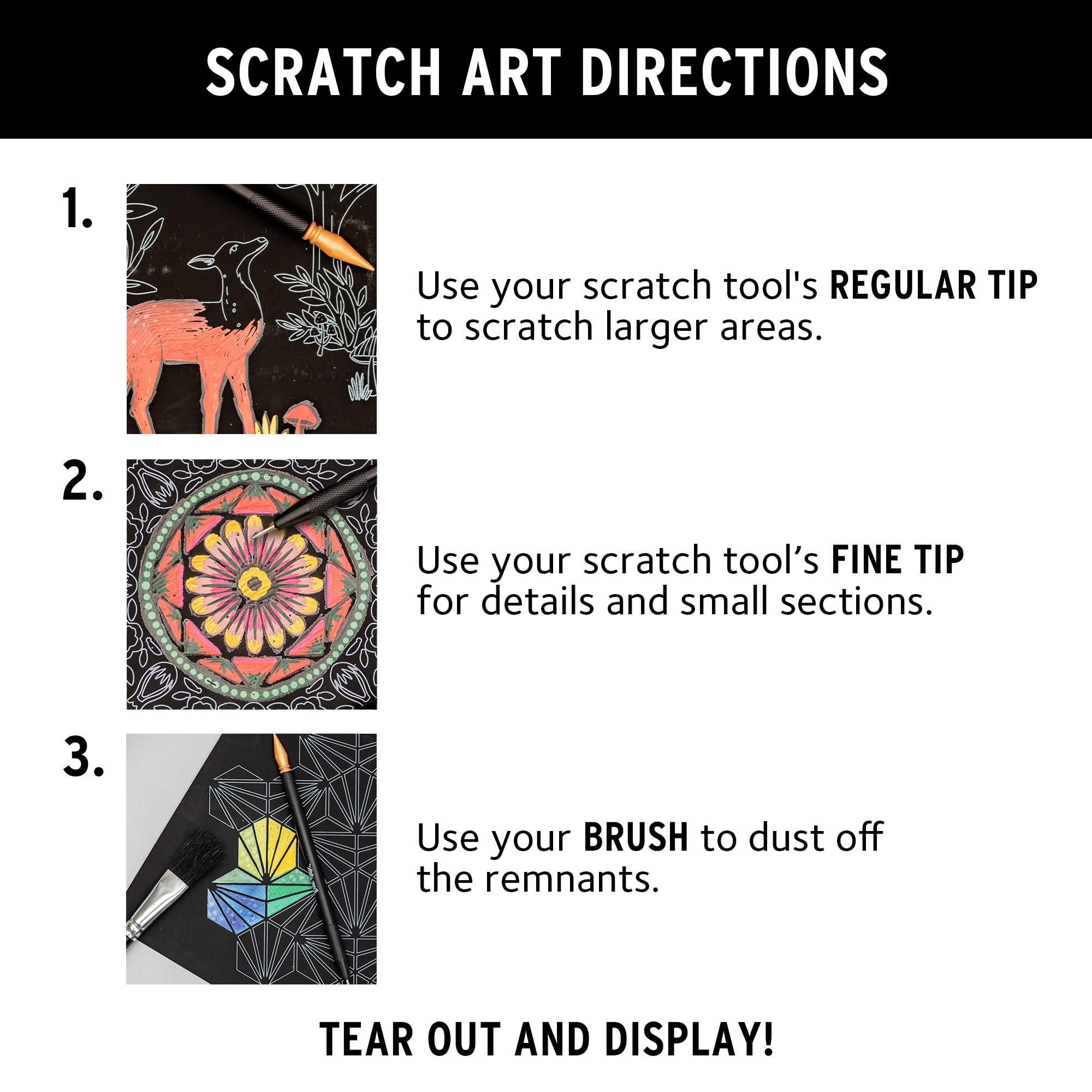 Brea Reese Scratch Art Pad - Mystical Designs -6